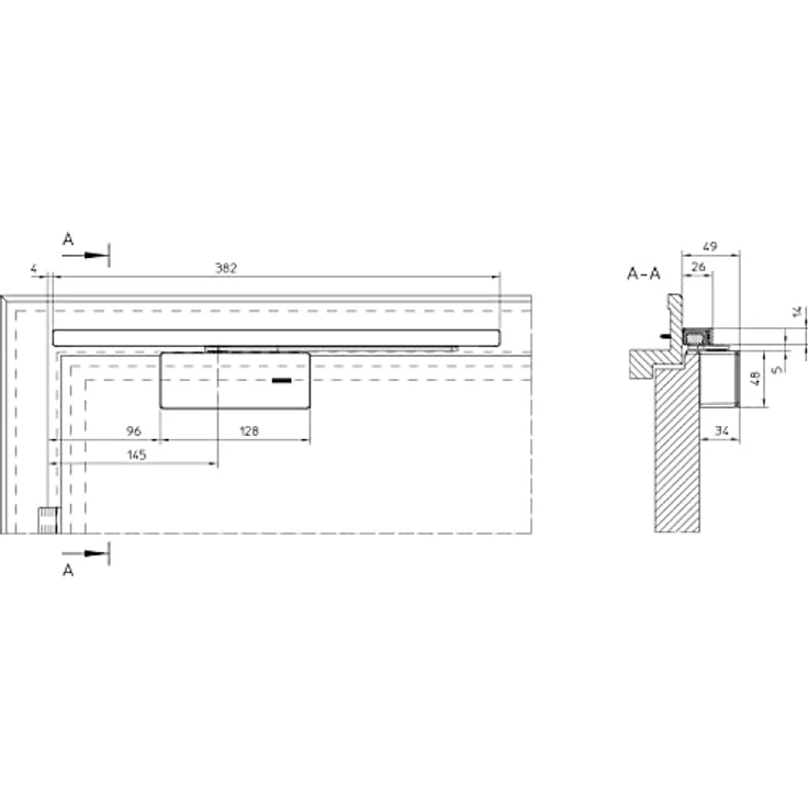 GEZE 184102 Türdämpfer ActiveStop aufliegend Türdämpfung für Holztüren, Silber, Silberfarbig – Bild 3