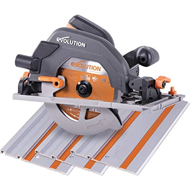Evolution Power Tools R185CCSX Mehrzweck-Kreissäge kompatibel mit Führungsschienen (Kombi-Paket 1020 mm Schiene inbegriffen, 185 mm, 230 V) – Bild 2