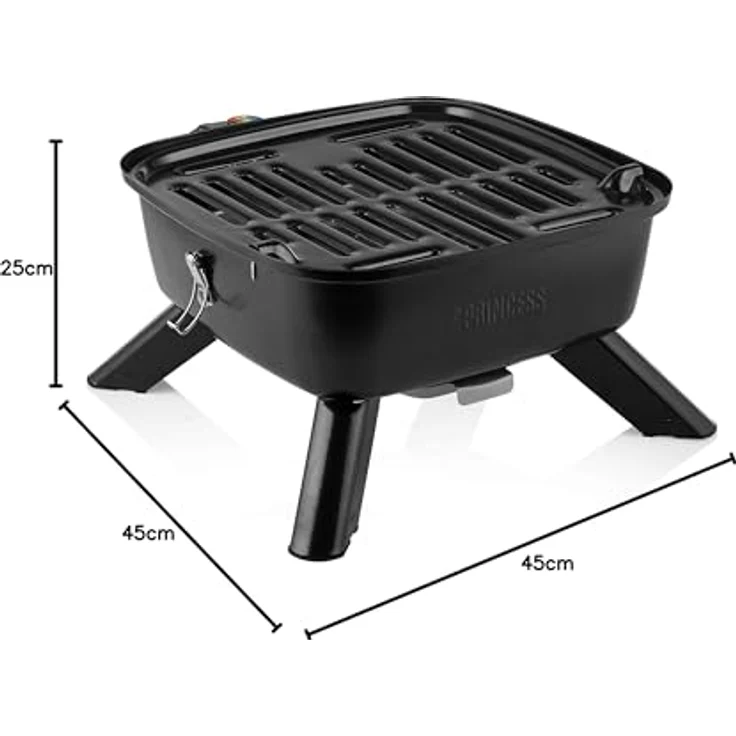 Hybridgrill - geeignet als Holzkohle/Elektro Tischgrill Garten Balkon Camping – Bild 9
