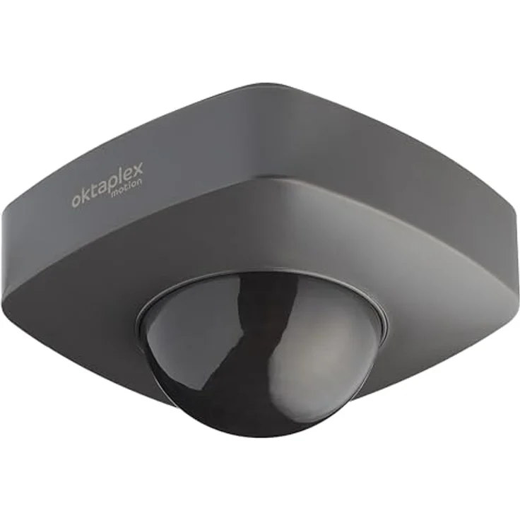 Oktaplex motion Oktaplex Tim Präsenzmelder 360° Bewegungsmelder für Aussen IP65 PIR-Bewegungssensor anthrazit 230V, Wetterfester Bewegungssensor mit Ø20m Erfassungsbereich – Bild 1
