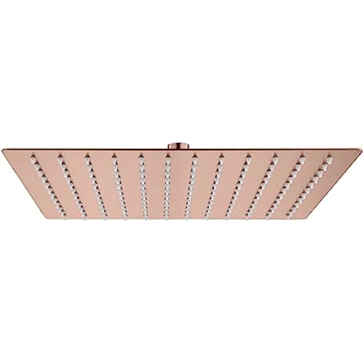 Aloni Regendusche Kopfbrause Quadrat Kupfer gebürstet 30 x 30 cm