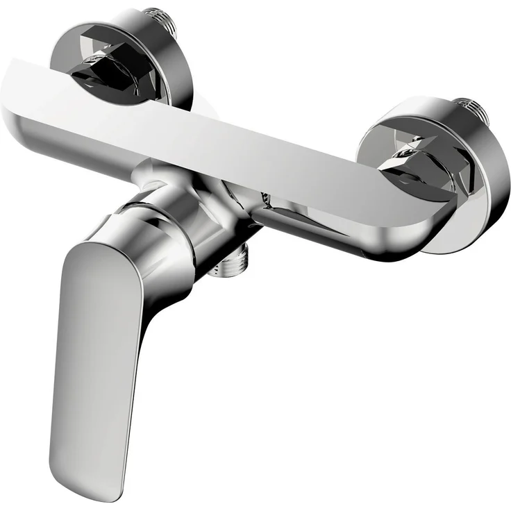 Primaster Duscharmatur Kassel, verchromt, Einhebelmischer, Hochdruck, 21,5 cm Breite