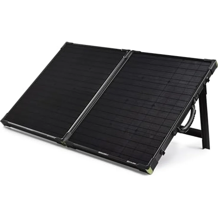 Goal Zero Boulder 100 Briefcase, Solarpanel mit 100 W, monokristallin, wasserfest, integrierter Ständer, verkettbar bis 150 W – Bild 1