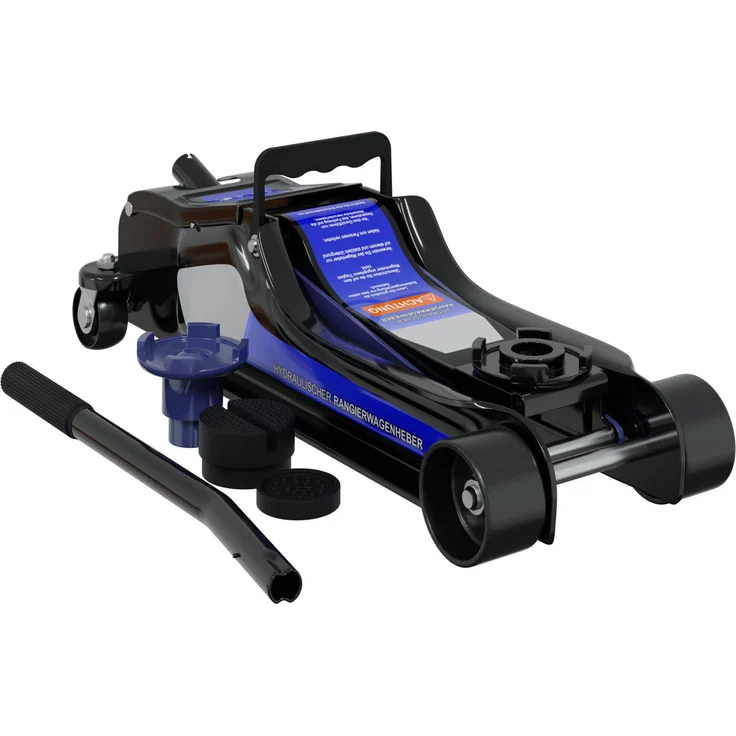 HAGO Hydraulischer Wagenheber 2,5T Rangierwagenheber KFZ Gummiauflage 360° Rollen tragbar – Bild 1