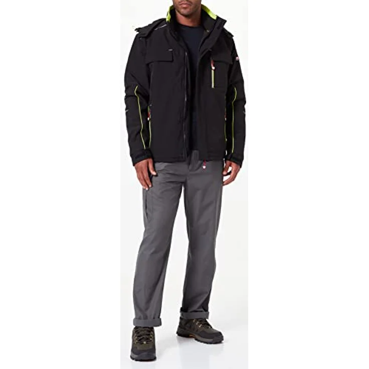 Bullstar Softshelljacke Bullstar Winter-Softshelljacke ULTRA schwarz, Größe XL, wasserabweisend, atmungsaktiv, mit vielen Taschen und Kapuze – Bild 2