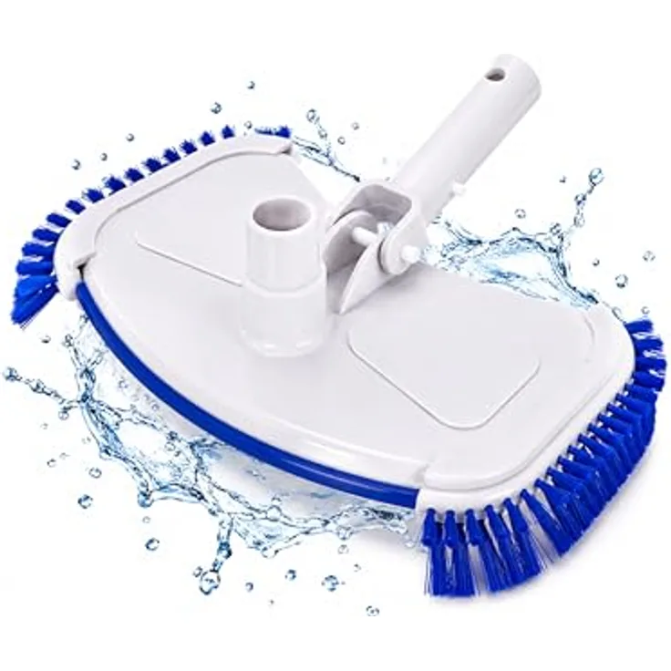 HAF Poolsauger Bodensauger DeLuxe mit dreifach Bürstendesign und 32/38mm Schlauchanschluss für Einbau- & Aufstellpools
