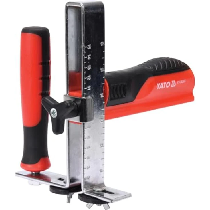 YATO Gipskarton Streifenschneider, Doppelseitiger Plattenschneider mit 38 mm Schneidmessern und ergonomischen Griffen, 150 mm Schnittbreite – Bild 2