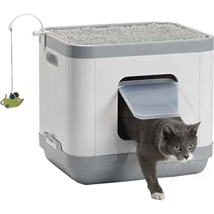 Katzentoilette,C802,Cube AA8II L:48 cm B:40 cm H: 43 cmgrau – Bild 1