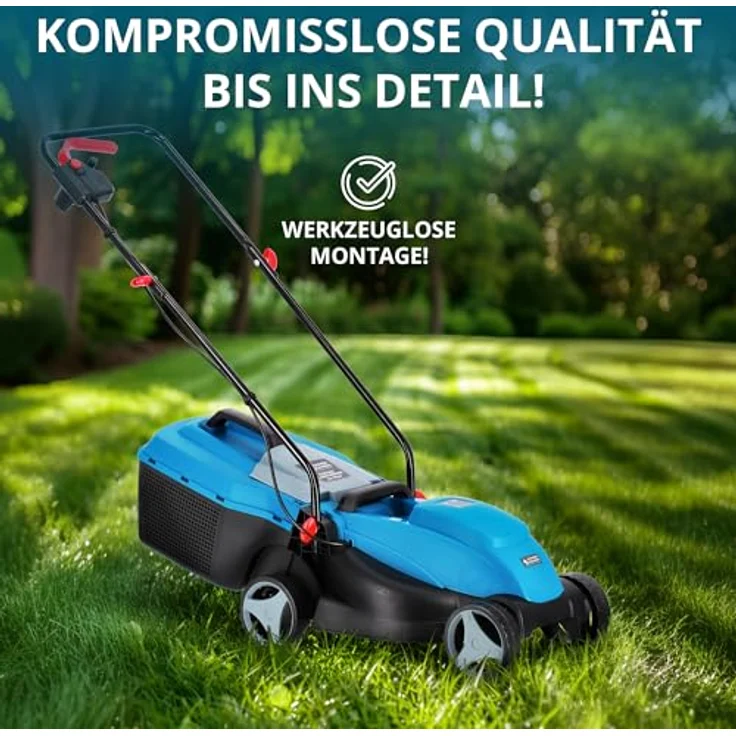 Könner & Söhnen Elektromäher 32Lm, Rasenmäher mit 1000W Leistung und 32cm Schnittbreite – Bild 7