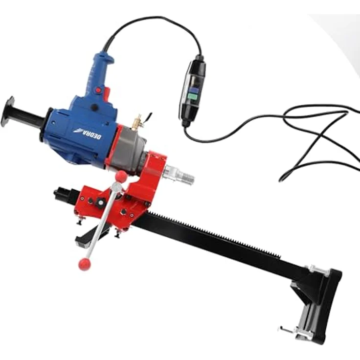 Dedra Betonbohrgerät mit Ständer, max. Durchmesser ø 205 mm, 2300 W, 14000 U/Min, Wasserzufuhrsystem, Überstromschutz, Sanftanlauf, universal 1¼'' Bohrkronenanschluss – Bild 5