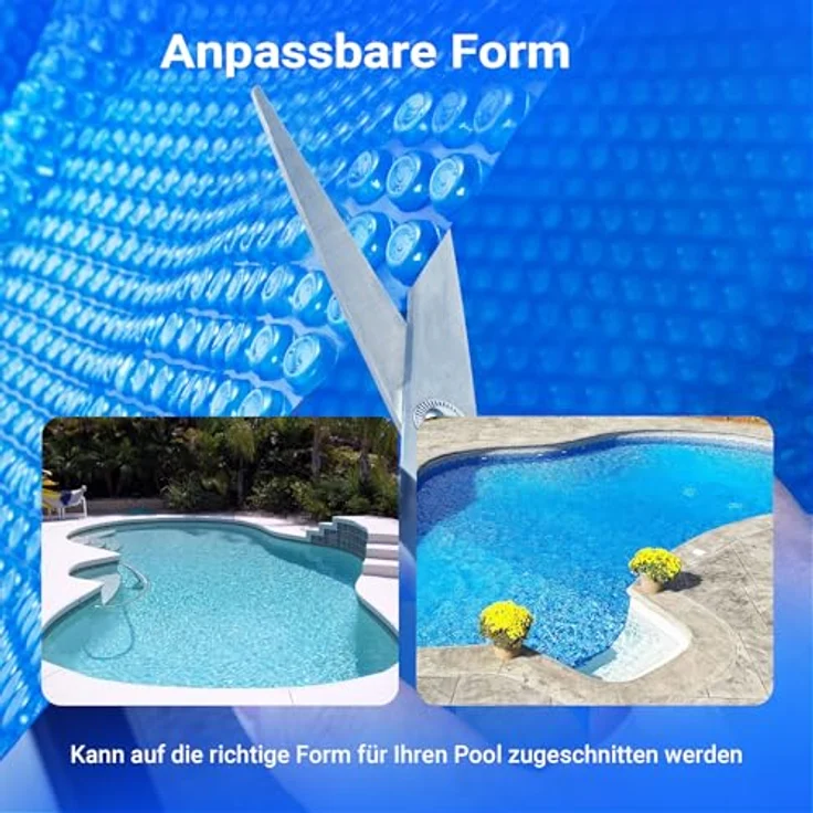 Pool Solarfolie 5x8m blau Poolabdeckung Solarplane Poolheizung – Bild 8