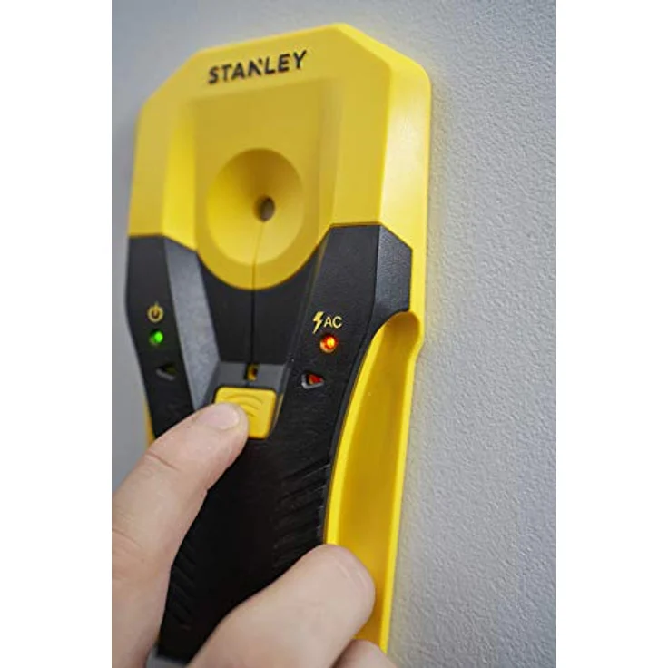 Stanley Materialdetektor S2 STHT77588-0 (für die Ortung von Holz, Metall und Wechselstrom, für eine Vielzahl von Anwendungen wie TV-Montage, Aufhängen von Regalen und Materialortung) – Bild 4