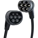 go-e Typ 2 Kabel Black Edition, 5 m Ladekabel für Elektroautos, bis 22 kW, schwarz