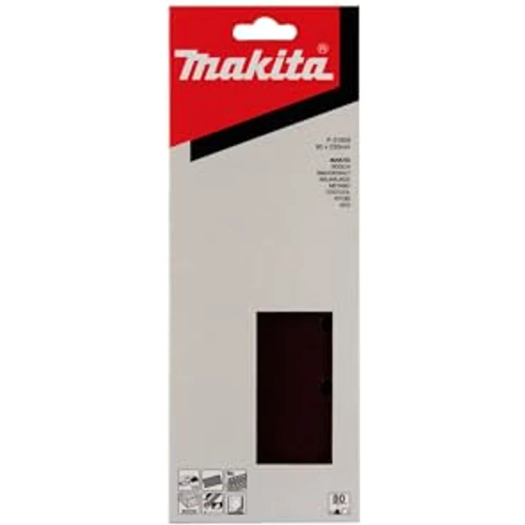 MAKITA Schleifstreifen, 93 x 228 mm, Korn 80, 10 Stück,P-31859 – Bild 3