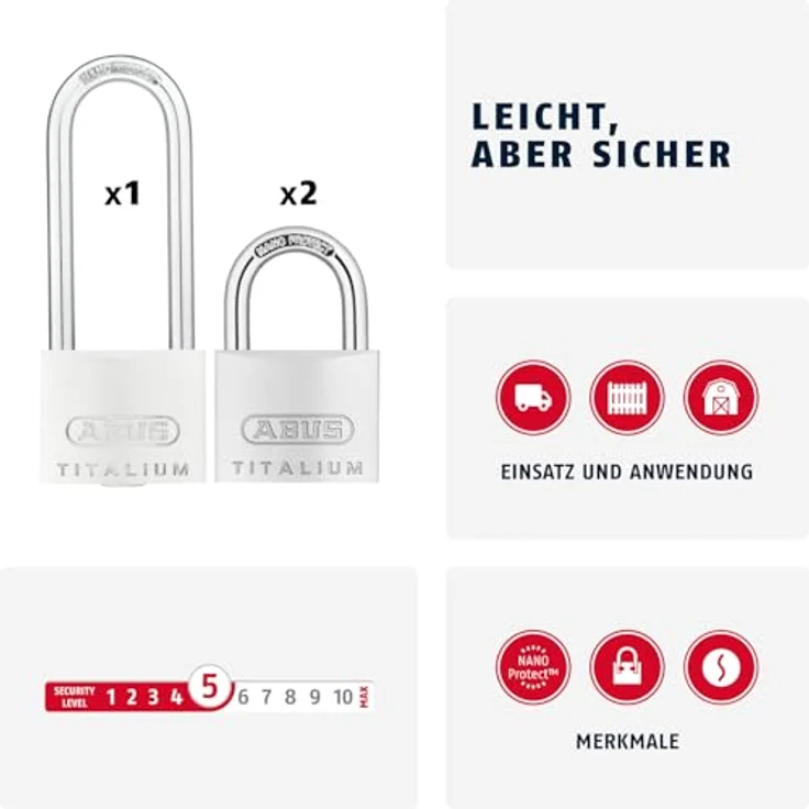 Abus 64TI-40HB63 Triples Titalium – Bild 3