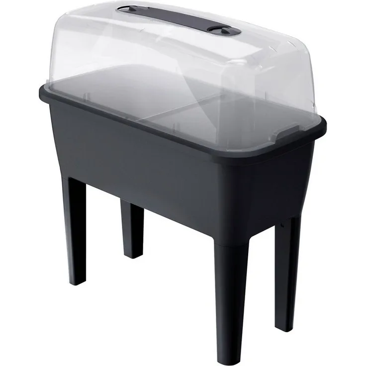 Prosperplast Hochbeet Respana DREP770, Kunststoff, anthrazit, BxTxH: 77x38,7x85 cm, Fassungsvermögen 52 l