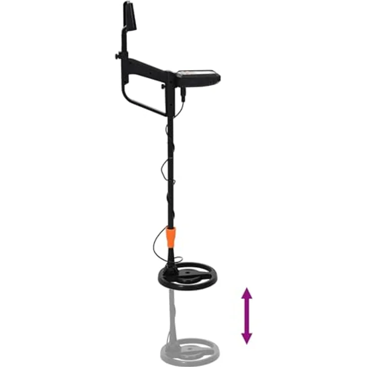vidaXL Metalldetektor mit LCD-Display, 3 Modi, 19 cm wasserdichte Suchspule, Schwarz – Bild 8
