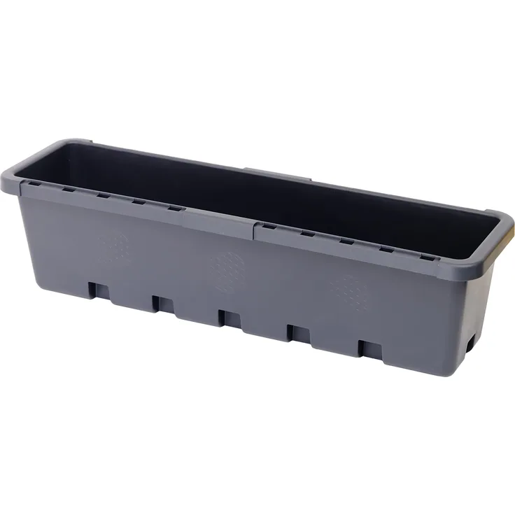 GreenLife Hochbeet / Kräuterbox 5 Stück, integrierter Zwischenboden, anthrazit