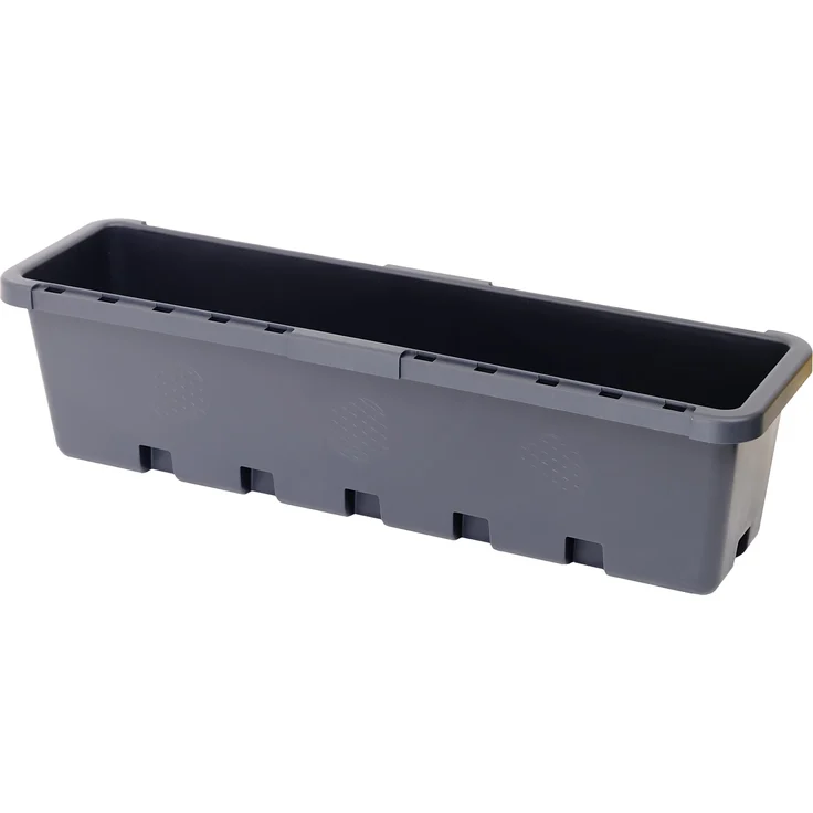 GreenLife Hochbeet / Kräuterbox 5 Stück, integrierter Zwischenboden, anthrazit