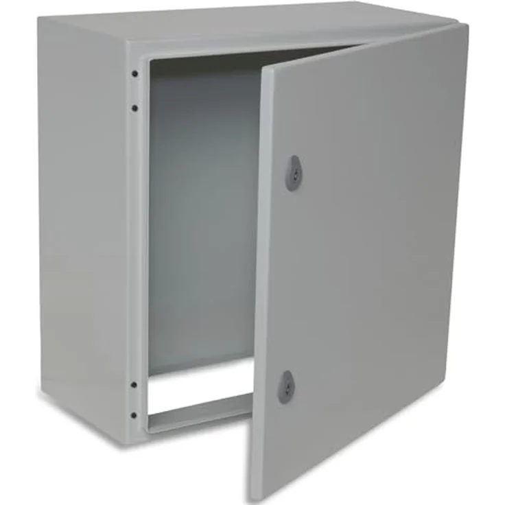 BOXEXPERT Treva Verteilerkasten Außen, IP66 Stahlblech 500x500x250mm, wasserdicht, korrosionsarm, grau – Bild 1