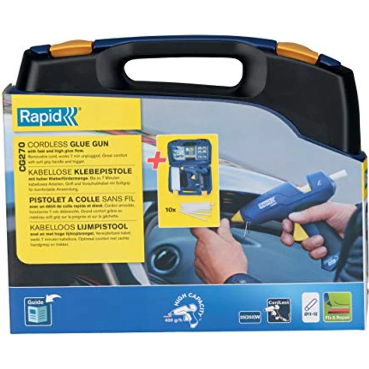 Rapid, Heissklebepistole, Heissklebepistole CG270 Kabellos 12 mm – Bild 3