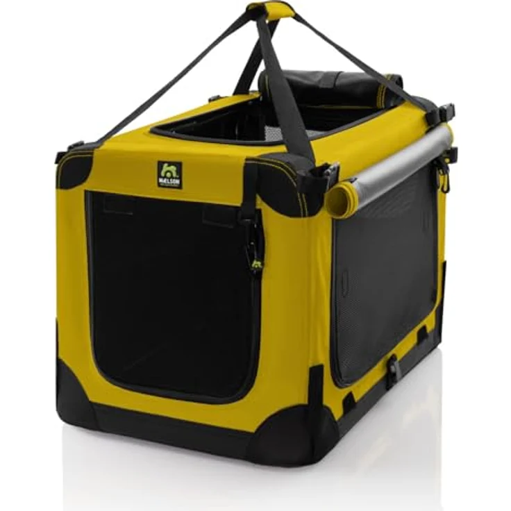 Maelson Soft Kennel Safran Gelb, 72 cm - Faltbare Hunde-Transportbox mit waschbarer Einlegematte – Bild 5