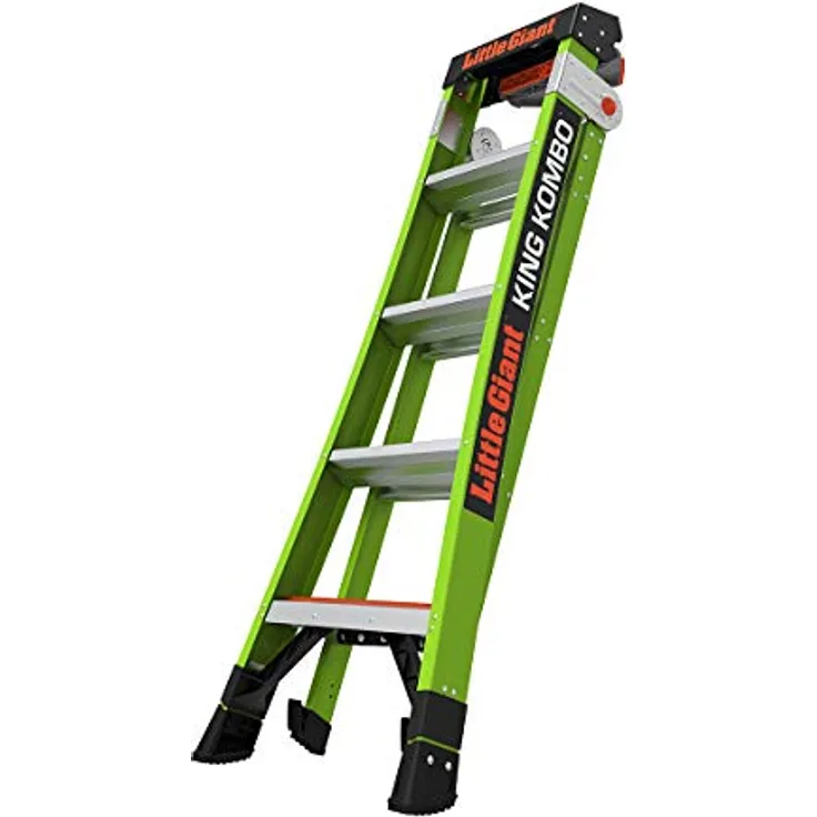 Little Giant King Kombo 5+4 Stufen 7.6 cm Leiter mit drehbarem Pad und rotierendem Pad