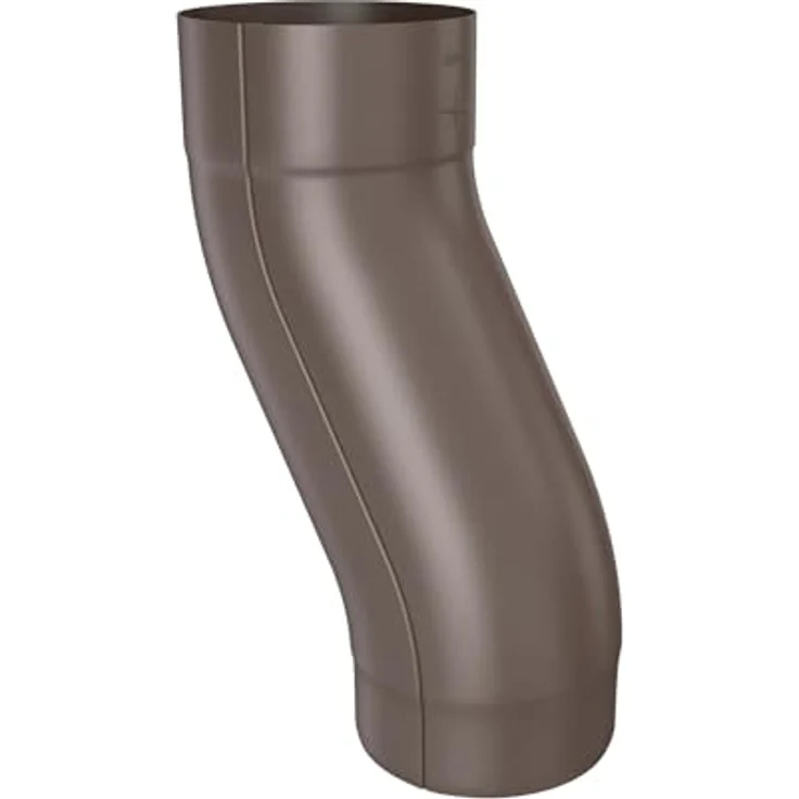 ZAMBELLI Sockelknie, einteilig gefalzt DN100 / 100mm, verzinkt in Kupferbraun, robust und einfach zu montieren – Bild 1