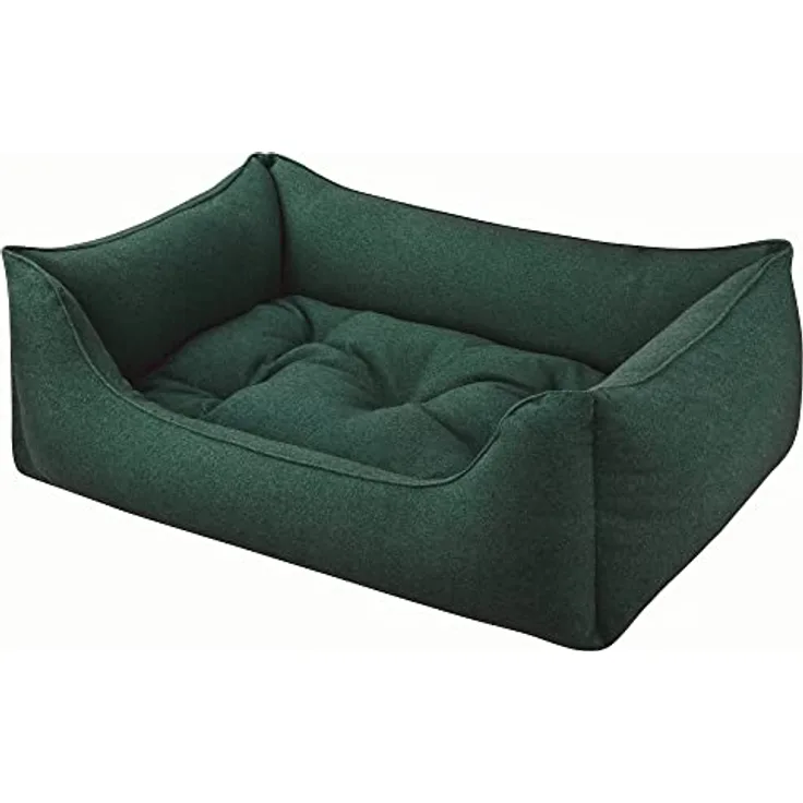 Dandy Dog Hundebett Filz Dunkelgrün - Abziehbarer Bezug und Füllung waschbar - Made in Germany - Größe XL