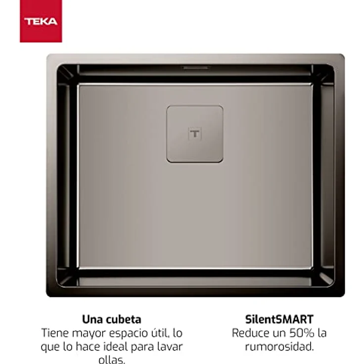Teka FlexLinea RS15 50.40 Spüle mit dreifacher Installation, Softtextur, Titan-Farbe – Bild 3
