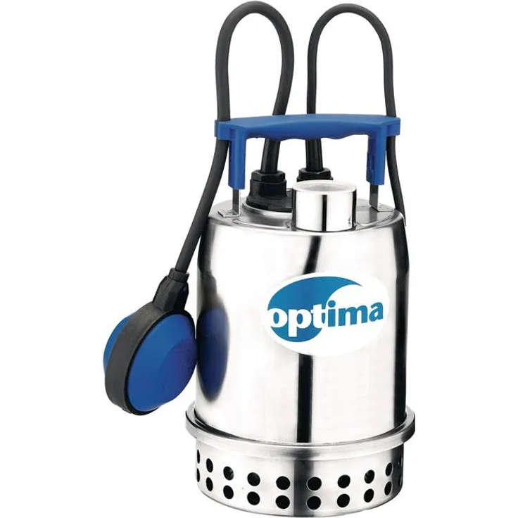 Ebara Tauchpumpe Optima MA, Wasserpumpe Edelstahl, 9000 l/h, 7,5m Förderhöhe, 430W, automatischer Betrieb mit Schwimmerschalter