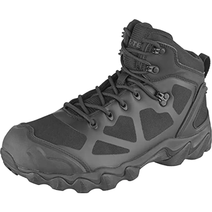 Mil-Tec Buty Chimera Mid, Outdoor Stiefel aus Nylon und Polyurethan, schwarz, wasserdicht, mit griffiger Laufsohle