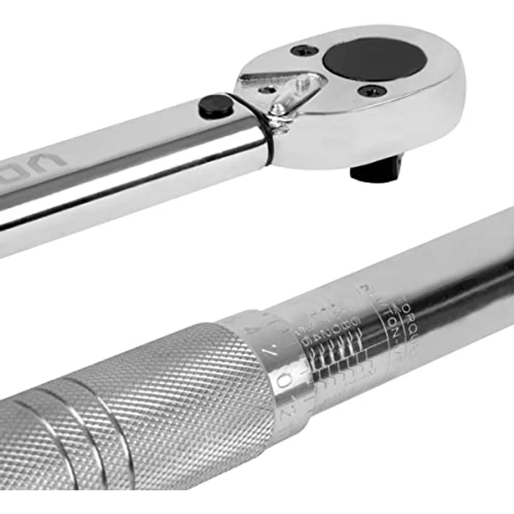 VONROC Drehmomentschlüssel ½", 470mm, 28-210Nm, inkl. 3 Steckschlüsseln, Verlängerungsstange und Reduzierstück, präzise und sicher – Bild 5