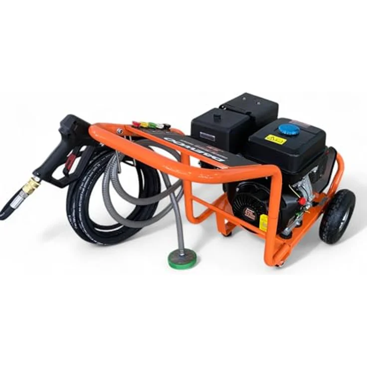 DeTec Hochdruckreiniger DAEWOO Benzin 15 PS, 250 bar, 1242 l/h Fördermenge, mit Dreckfräse Kombiset für Industriereinigung, Dach- und Steinreinigung – Bild 3