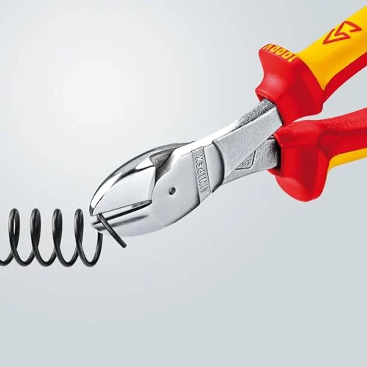 KNIPEX 74 06 250 Kraft-Seitenschneider isoliert mit Mehrkomponenten-Hüllen, verchromt 250 mm – Bild 5