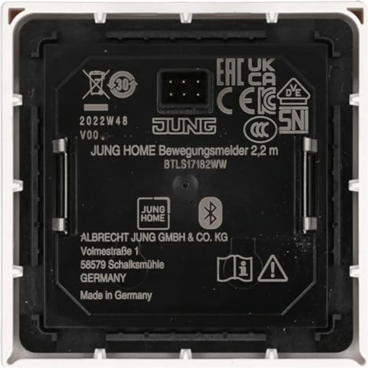 JUNG BTLS17182WW Home Bewegungsmelder 2,2 m Thermoplast Alpinweiß, Bluetooth-Konnektivität und automatisches Schalten – Bild 4