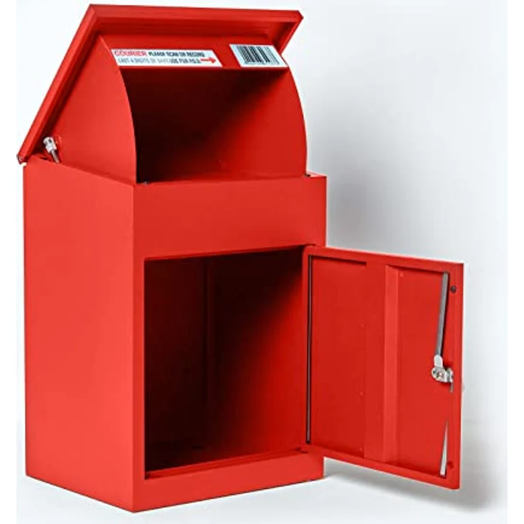 Smart Parcel Box SMART PARCEL BOX rot 44x35x58, zur Wandmontage, für Zuhause & Unternehmen, rostfrei & wetterfest – Bild 5