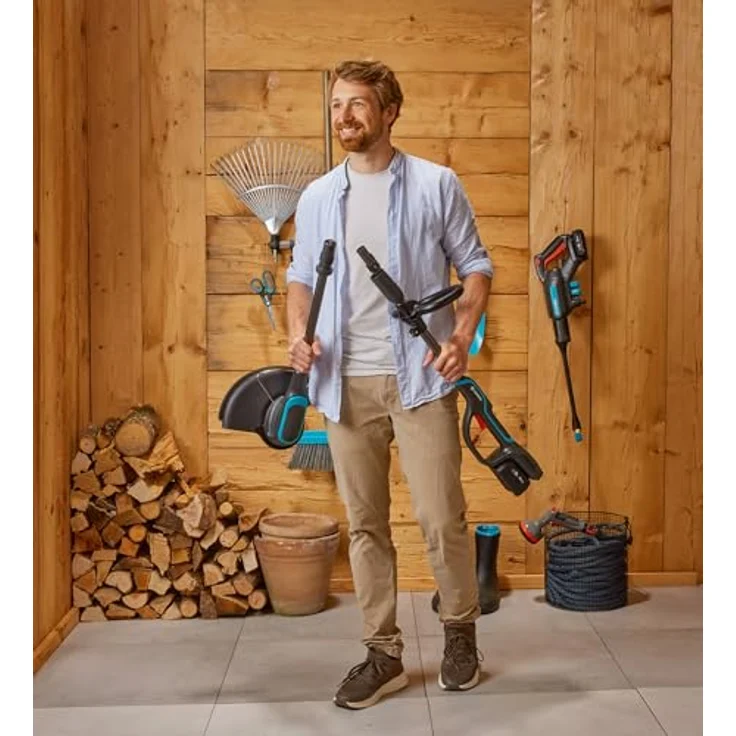 Gardena Power for All Akku-Rasentrimmer PowerTrim 30/18V, 18 V, 4 Ah, Li-Ionen, Schnittbreite 30 cm, ergonomisch mit PowerBoost und LED-Fadenverlängerungsanzeige – Bild 9