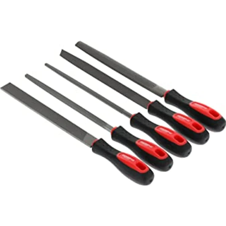 GEDORE red Feilensatz, 5-teilig, Spezialstahl, Inkl. Kunststofftasche, 2-Komponenten-Griff, Rot-Schwarz – Bild 2