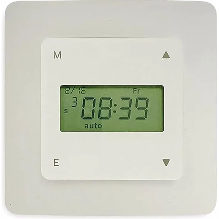 Kaiser Nienhaus 317600 Tastor Centrum 1-Kanal Rollladenzeitschaltuhr mit Astrofunktion und integriertem Funkempfänger, Aufputz, weiß