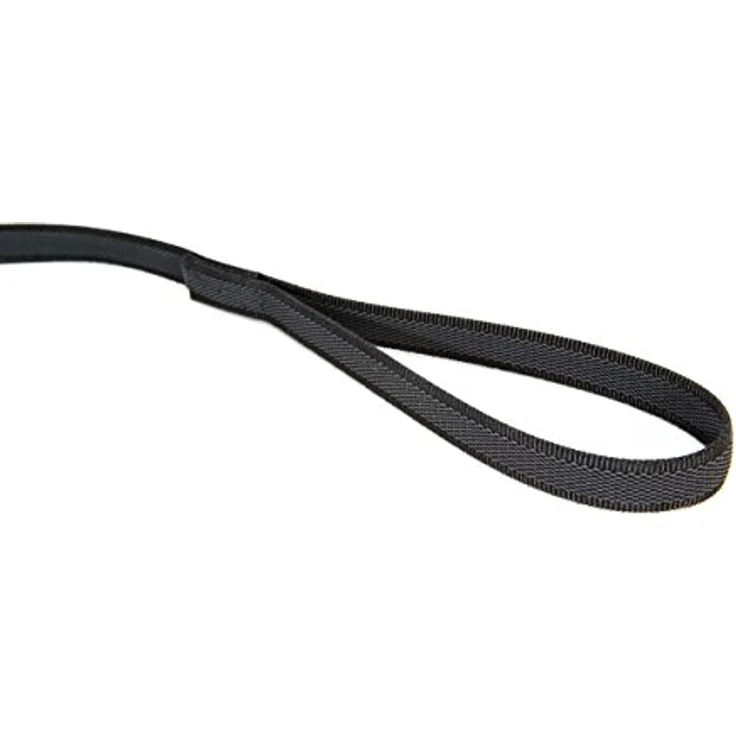 IDC Color & Gray gumierte Leine, 14 mm x 2 m mit Schlaufe, Schwarz-Grau – Bild 1