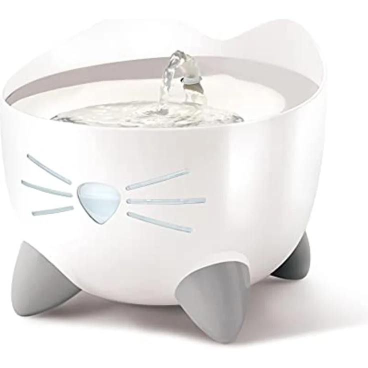 Catit PIXI Katzen-Trinkbrunnen, Fließwasserbrunnen, Edelstahl – Bild 1