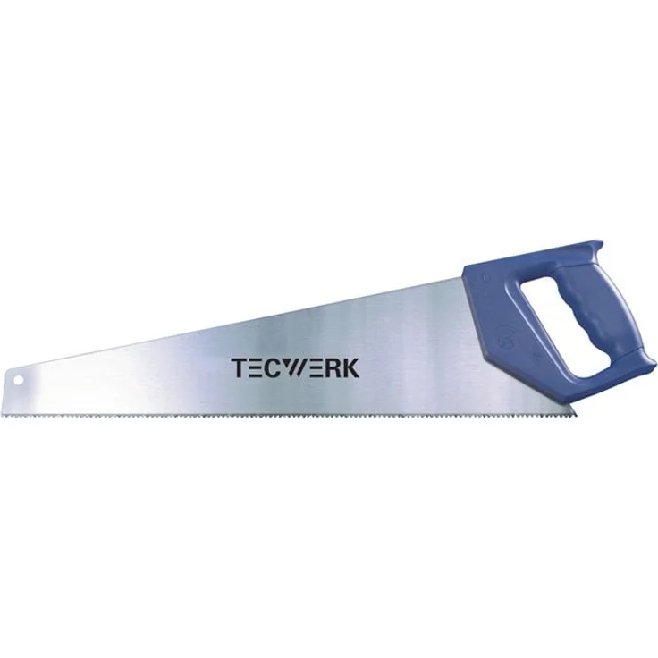 NORDWEST TECWERK Handsäge Blatt-L.450mm, gehärtet und geschliffen mit ergonomischem Kunststoffgriff, 7 Normalzahnung