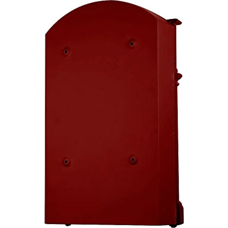 Melko Retro Briefkasten mit A4 Einwurf-Format, Aluguss und Stahl, ca. 25,5 x 8,6 x 41 cm, Rot – Bild 5