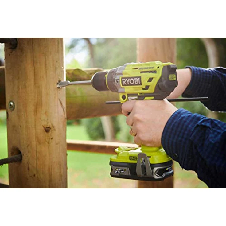 Ryobi Akku-Schlagbohrschrauber (18 V,Schlagbohrfunktion, mit 2x Akku 2,0 Ah,Schnellspannbohrfutter) R18PD7-220B – Bild 2