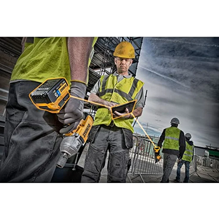 DeWalt Ersatzakku (18 Volt, 5,0 Ah Li-Ion, kompatibel mit allen 18 Volt XR Akku-Maschinen von DeWalt, mit Ladezustandsanzeige, kein Memory-Effekt und Selbstentladung) DCB184 - ohne Ladegerät – Bild 5