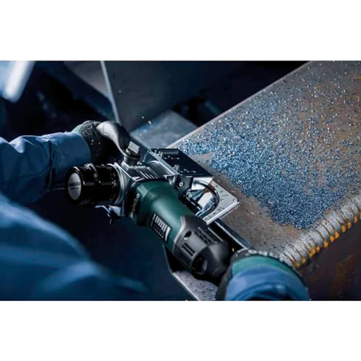 Metabo Metall-Kantenfräse KFMV 17-15 F, präzise Fasenhöhen bis 15 mm, Vario-Tacho-Constamatic, werkzeuglose Frästiefeneinstellung – Bild 5