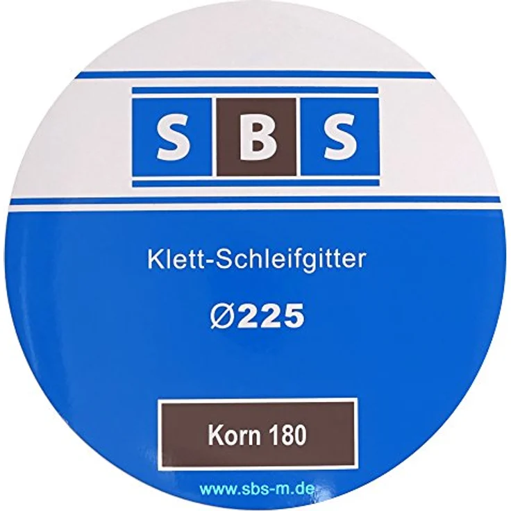 SBS 225mm Gitterleinen 25 Blatt Schleifgitter Korn 180 für Langhalsschleifer Trockenbau – Bild 1
