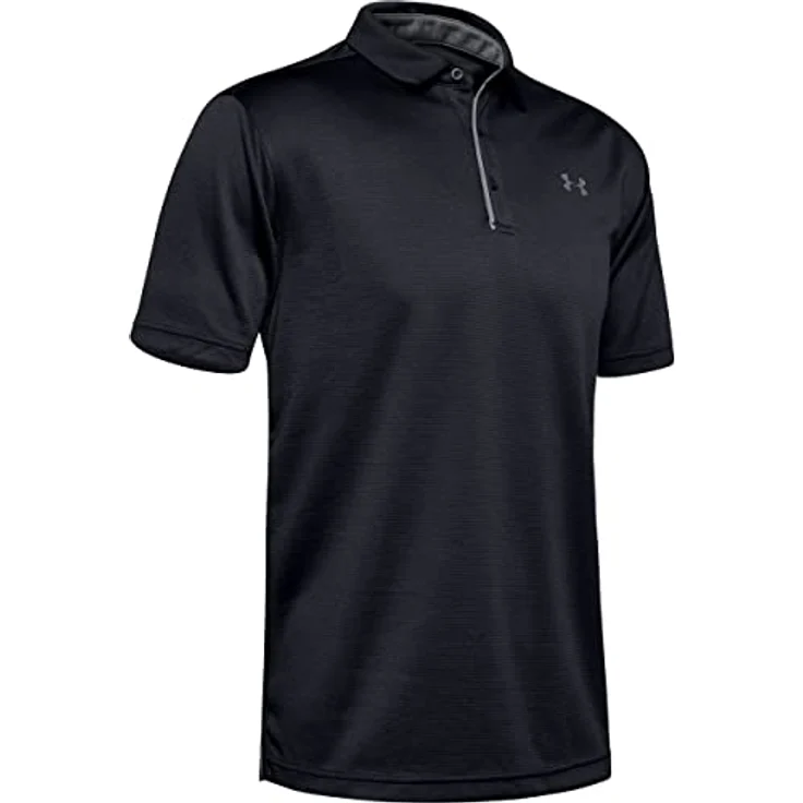 Under Armour Herren Tech Golf Poloshirt, Schwarz (Black (001)), mit loser Passform, schnelltrocknendem und atmungsaktivem Gewebe, 3XL – Bild 3