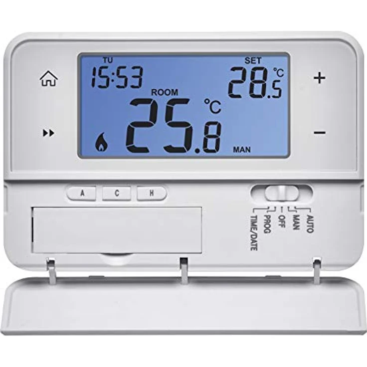 EMOS Funk-Raumthermostat, programmierbar mit OpenTherm-Unterstützung, Sender+Empfänger, 126 x 84 mm, Weiß – Bild 5